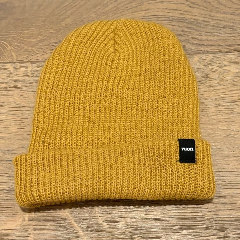 Vuori Mustard Knit Beanie - Picture 1 of 2